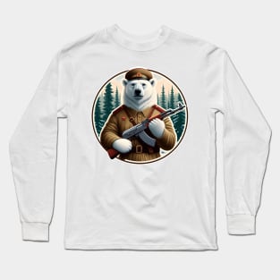 Military Polar Bear Long Sleeve T-Shirt